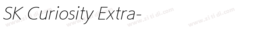 SK Curiosity Extra字体转换